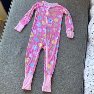 Little Sleepies Pink Cookies & Milk Zippy 12-18M